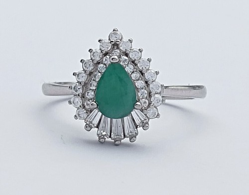 Smaragd ring 18 3 - gr., 18,3(ca57)