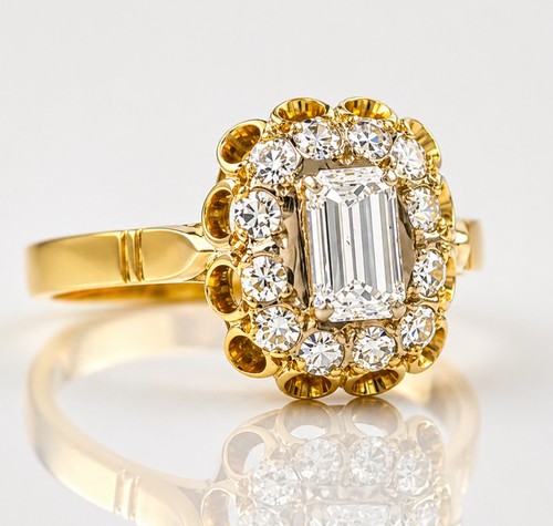 Cluster ring aus karat - ring,