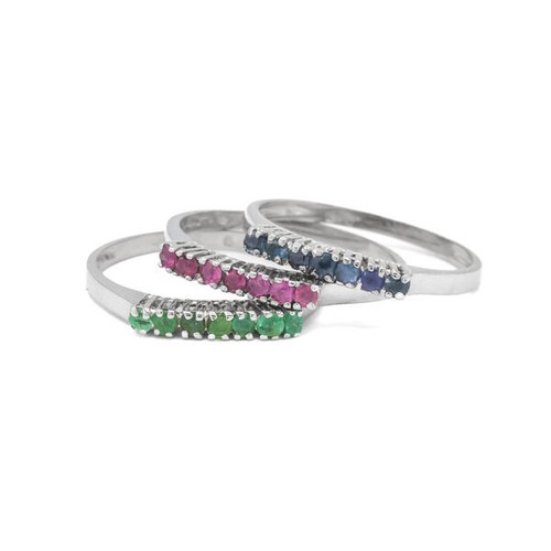 Fach ring mit - -fach, rubin