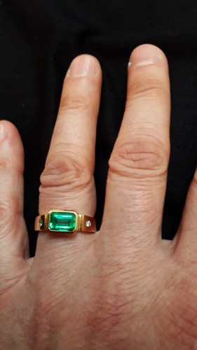 Ring 750er gelbgold - ring, mit