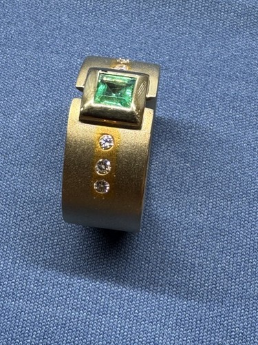 Damenring gold smaragd - gold,