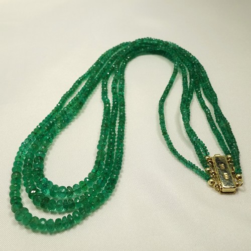 Smaragd kette 585 gold - 585,