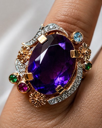 375 gold silber ring - 375,