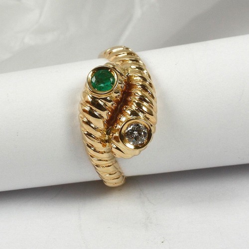 Verspielter ring 585 gold - in,