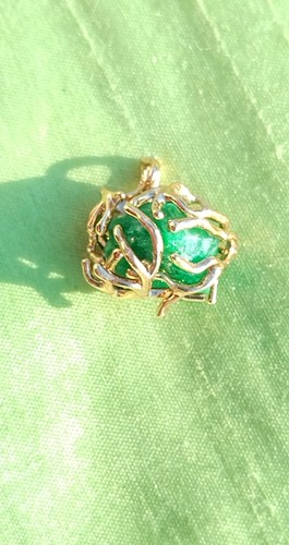 Natural smaragd pendant - natural, 8