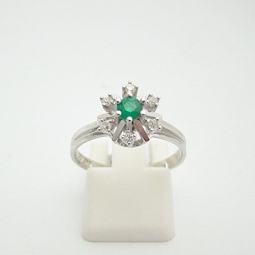 Ring gold 585er smaragd - ring,