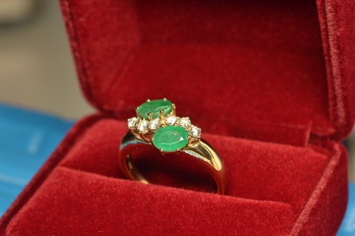 14k gold ring 8ct - ,