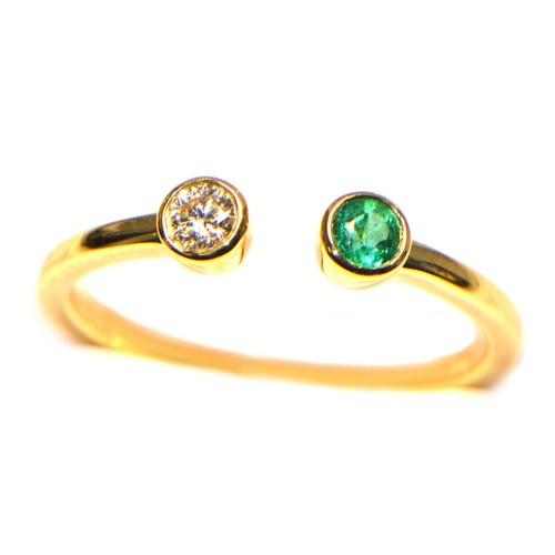 Diamantring gelbgold - diamantring,