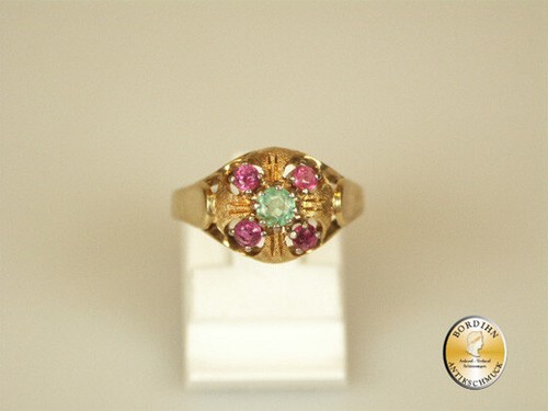Ring karat gold rubin - ring, 14