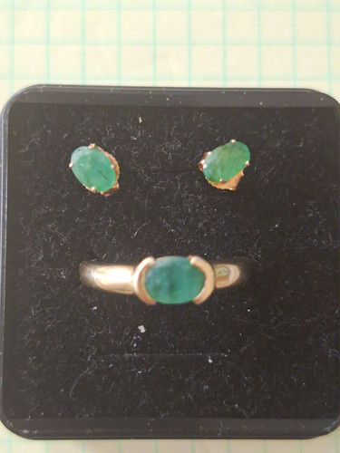 14k gelbgold set ring - 14k, gr.