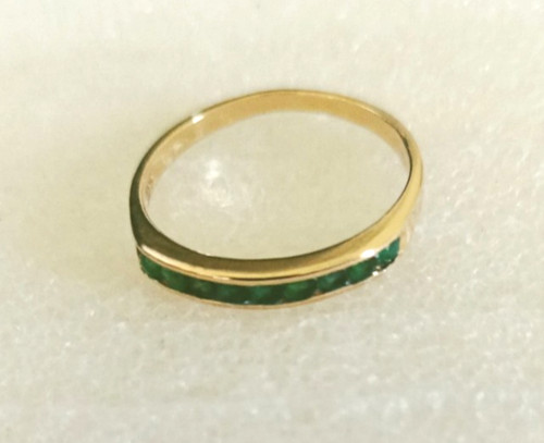 Smaragdring goldring damenring - smaragdring,