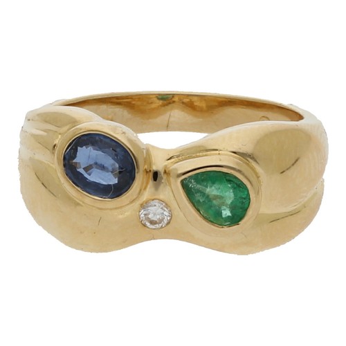 Ring mit smaragd saphir - mit,