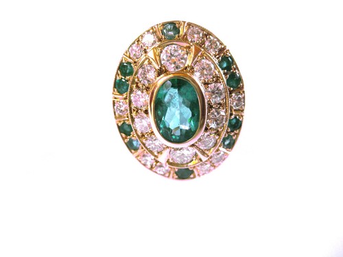 Ring gold 585 mit smaragden - gold,