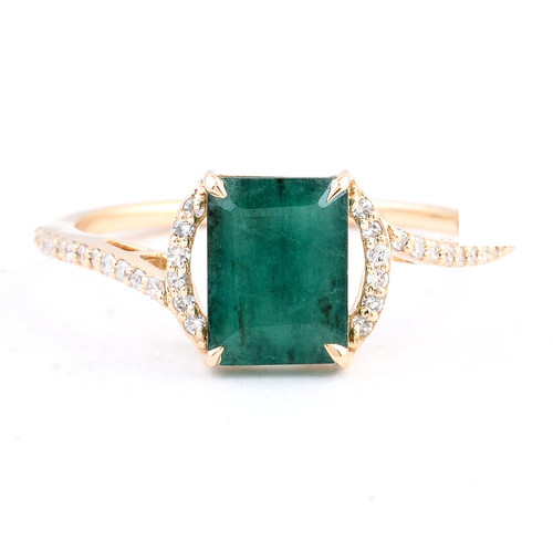 Ring yellow gold - ring, 14