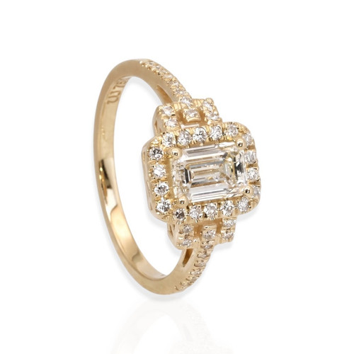 Diamantring 18k 750 - 750, 1,24