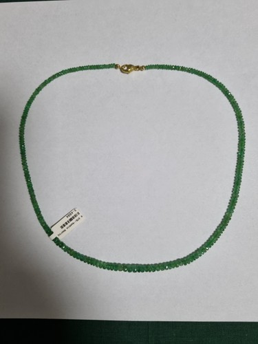 Collier mit samibia smaragt - collier,