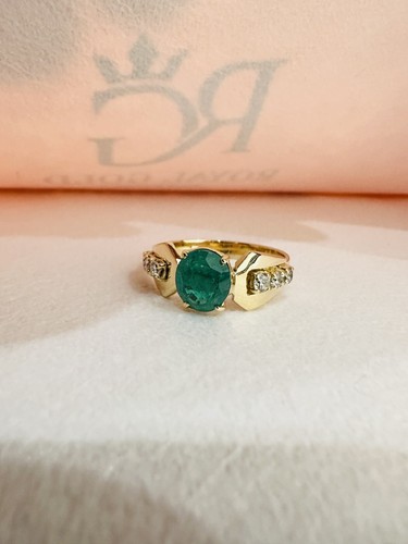 Ring mit smaragd und - smaragd,