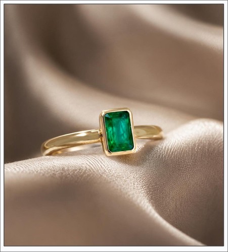 Smaragd ring gelbgold - smaragd,