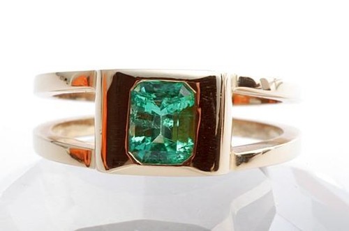 Smaragd ring 78ct 750 18k - smaragd,