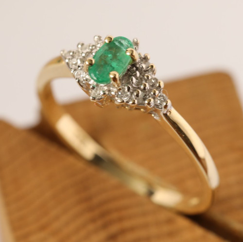 9ct gelbgold cocktailring mit - 9ct,