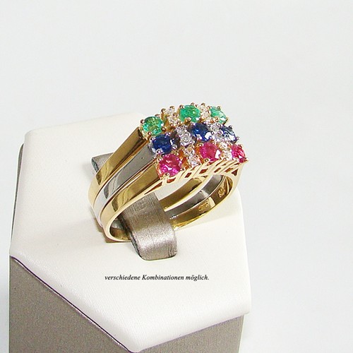 Ring gelb und weißgold 585er - weißgold,