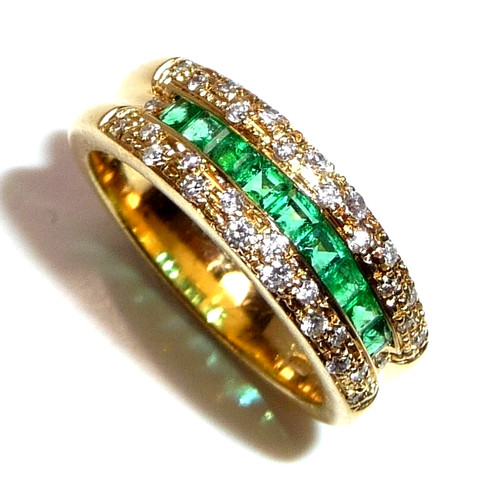 Ring 750 gelbgold - gelbgold, 0.45ct