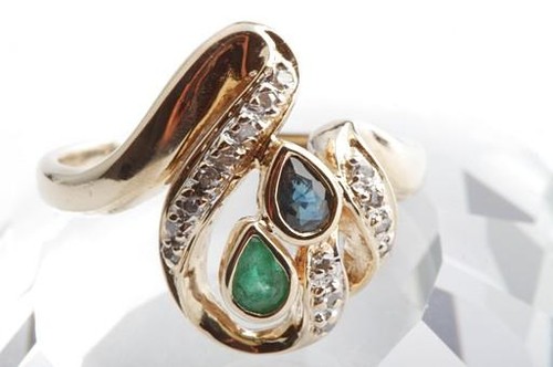 Smaragd saphir brillant - saphir,
