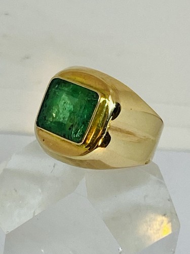 Smaragd ring gold 585 - ring,