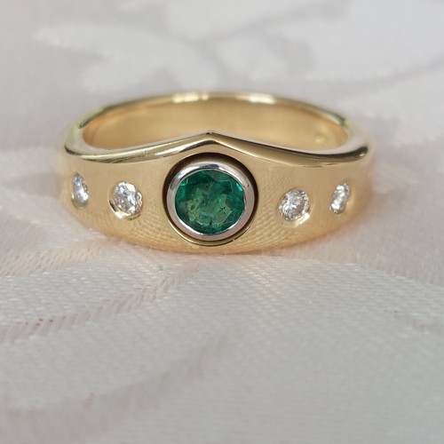 Damenring gold 750er mit - gold,
