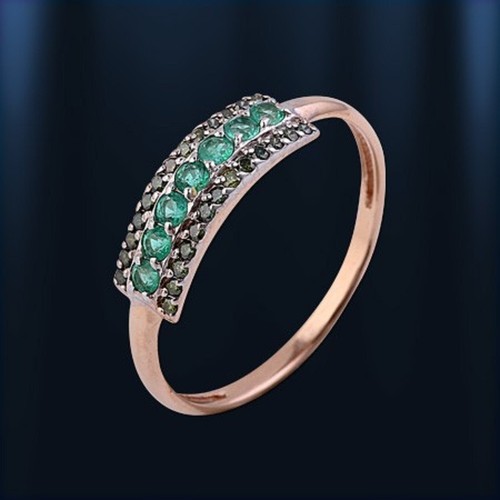 Rose rot gold 585 band - rose,