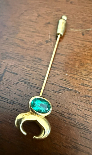 Vintage anstecknadel gelbgold - vintage,