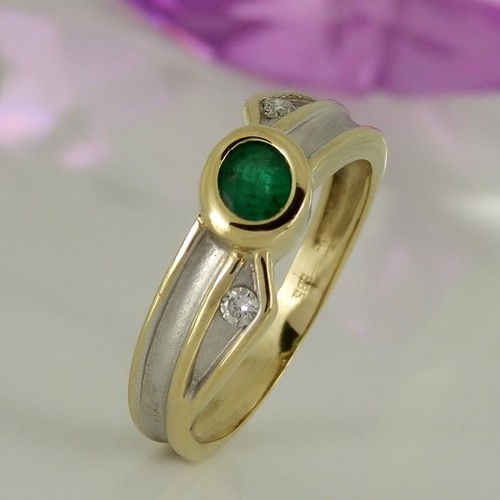 Ring 585 gelbgold weißgold - ring,